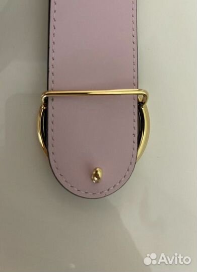 Ремень двусторонний черный/розовый Fendi 2 Jours