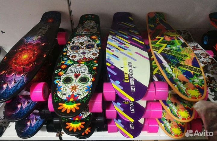 Пенниборды однотонные и принтованые