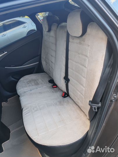 Авточехлы Hyundai Solaris Алькантара