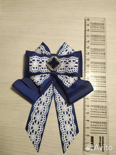 Брошь-галстук школьная для девочек