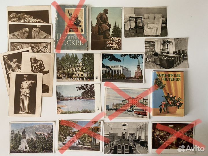 Открытки СССР (50-60 годы) наборы и поштучно