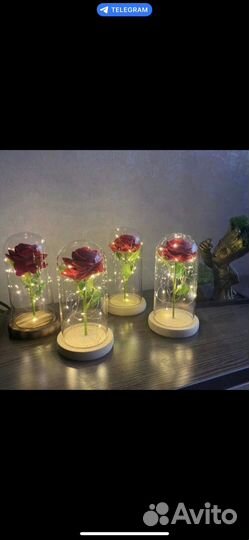 Роза в колбе(ночник)