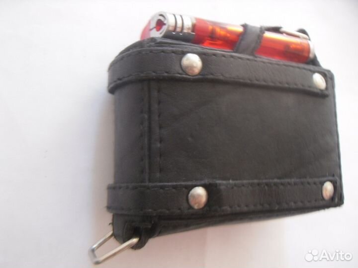 Сумка под сигаретную пачку и зажигалку кожа