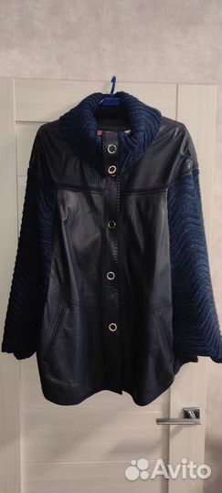 Куртка пончо кожаная