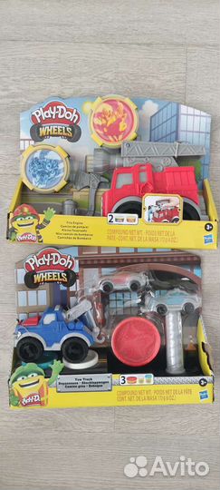 Наборы для лепки Play doh машинки