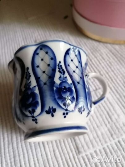 Чашка Гжель авторской работы СССР, объём 450 мл