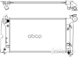 Радиатор охлаждения двигателя toyota corolla Ve