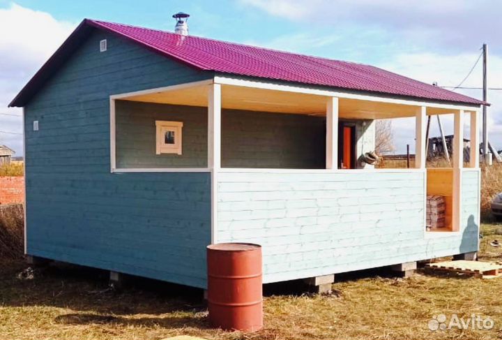 Баня под ключ каркасная от производителя 2 * 2,5