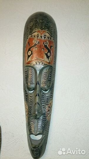 Маска деревянная, хэндмэй