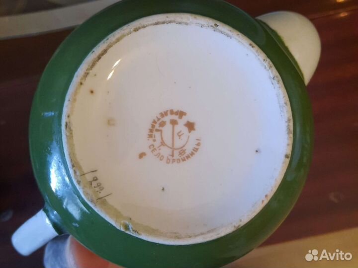 Редчайший чайник и чашка 20-30г Село Бронницы