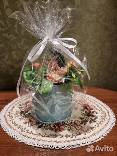 Букет цветов из мыла на подарок