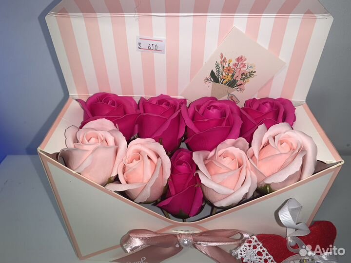 Мыльные розы букет композиция