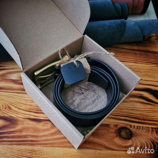 Кожаный ремень ручной работы