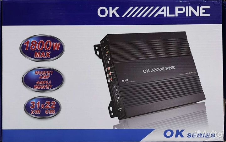 Усилитель alpine 418 (4 канала 1800watts)
