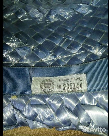 Винтажная шляпка. Натуральная соломка