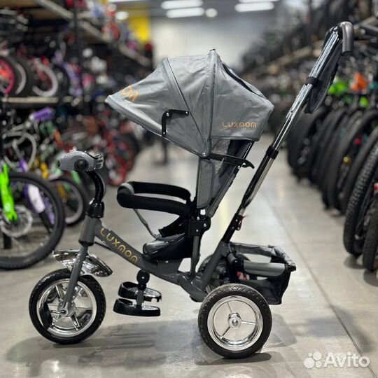 Велосипед трехколесный с ручкой