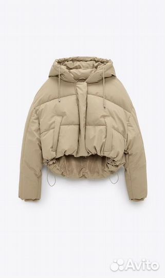 Укороченый пуховик Zara М