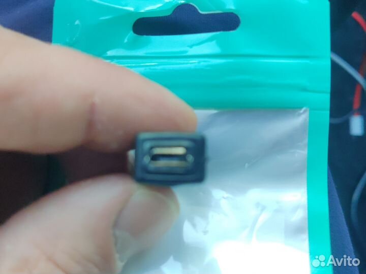 Переходник microUSB на miniUSB, черный
