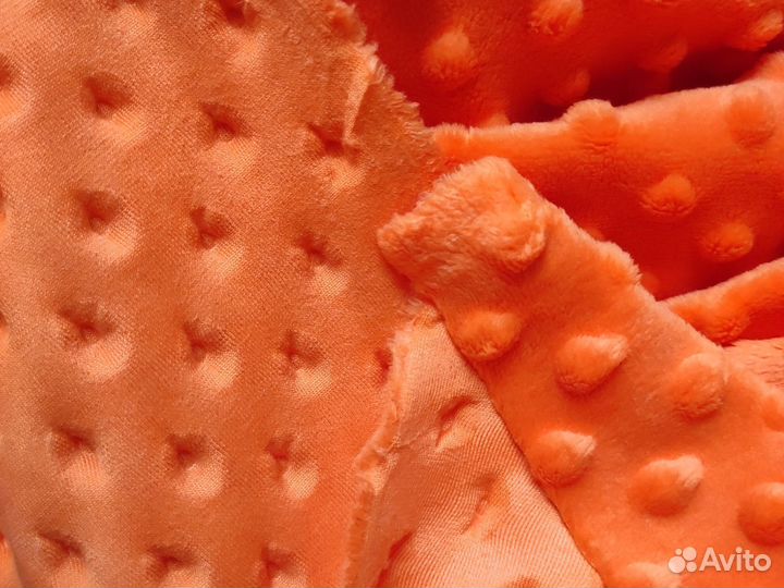 Плюш Минки оранжевый отрез 2*1,65м