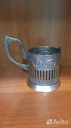 Подстаканник Кольчугинский мельхиор Мир Дружба