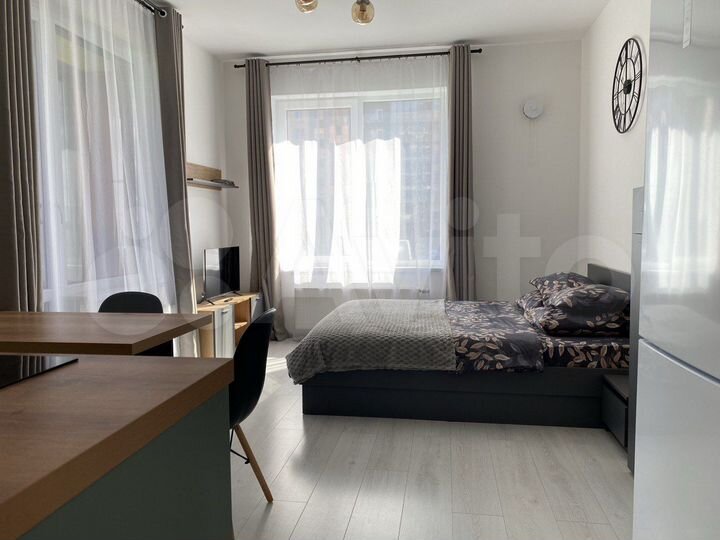 Квартира-студия, 28 м², 1 кровать