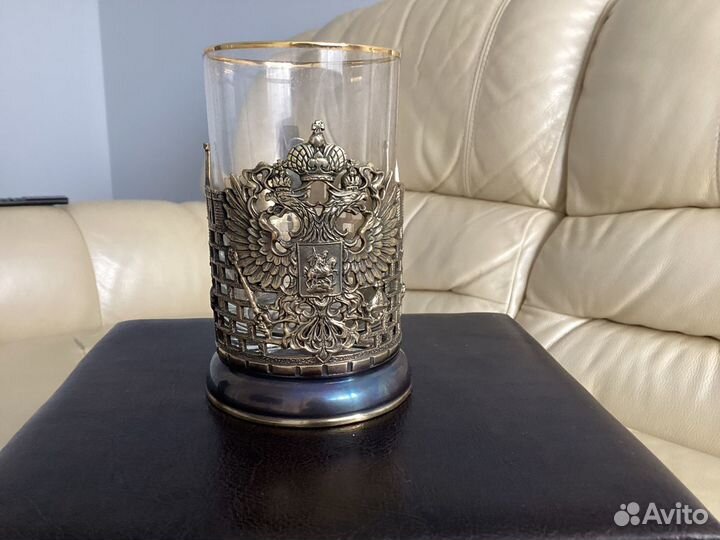 Подстаканник «Герб рф» литой