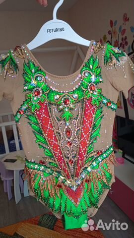 Купальник для художественной гимнастики 128-140см