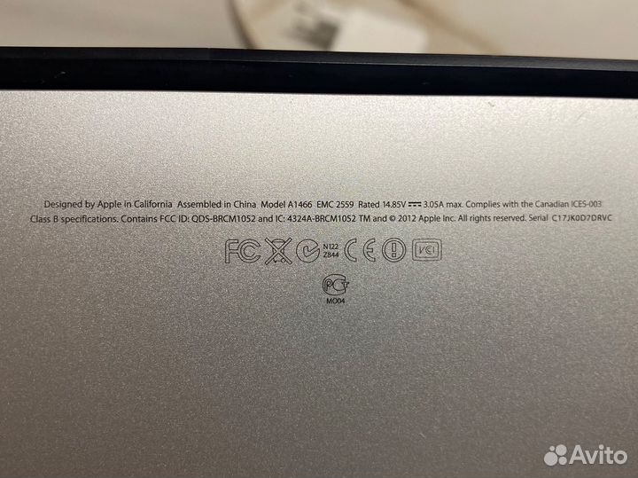 Apple MacBook air 13 2012