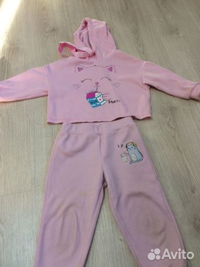 Вещи пакетом на девочку 3-4 года, размер 98-104