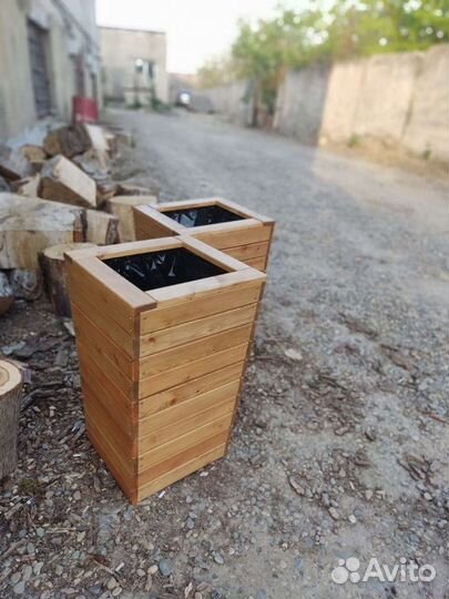 Кашпо горшки вазоны из дерева