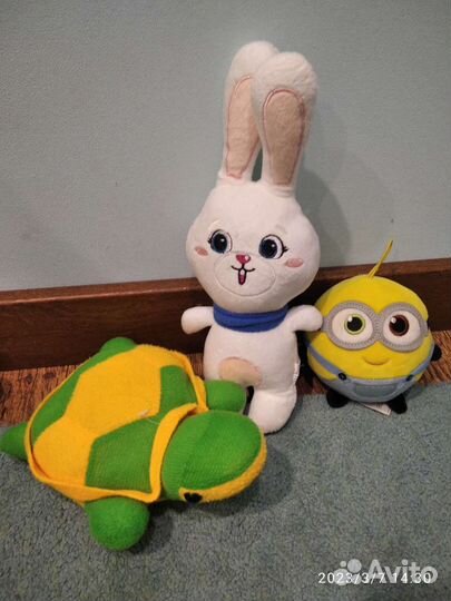 Коллекция мягких игрушек из мультфильмов