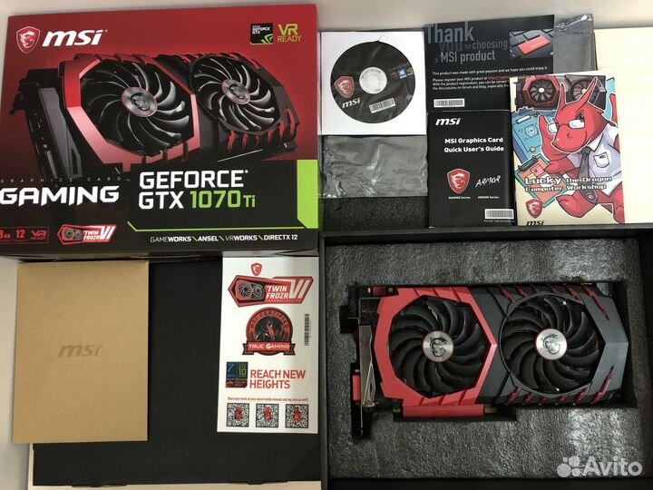 GTX 1070 Ti 8Gb MSI Gaming X. Отличная