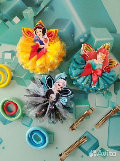 Резиночки заколочки ручной работы