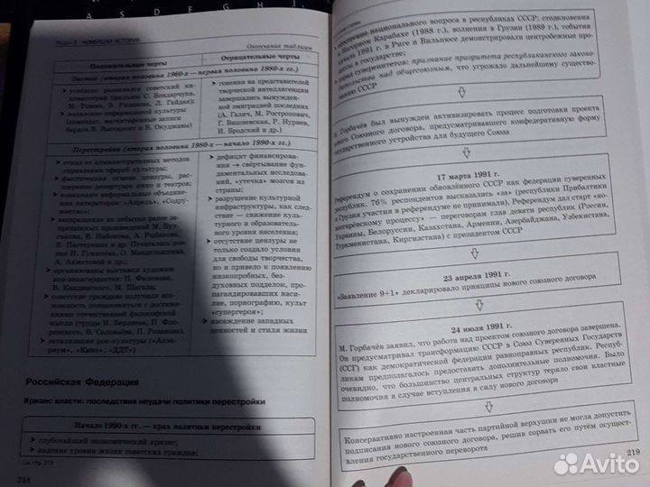 История в таблицах