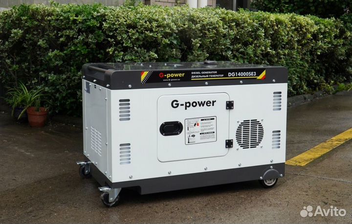 Дизельный генератор 12 kW g-power DG14000SE3