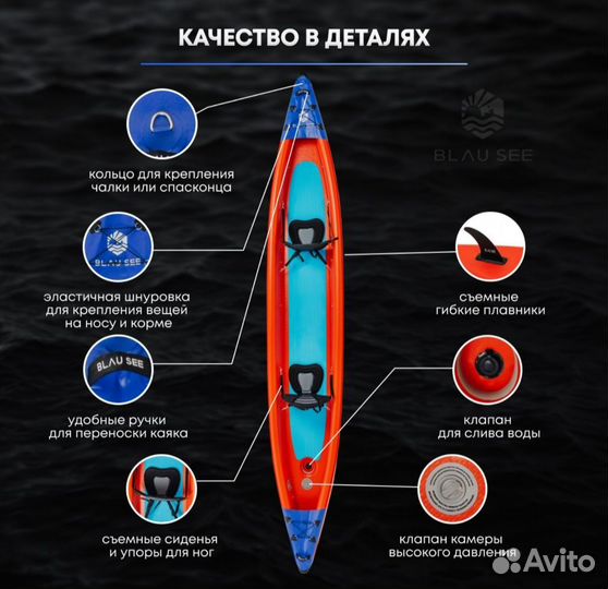 Каяк надувной