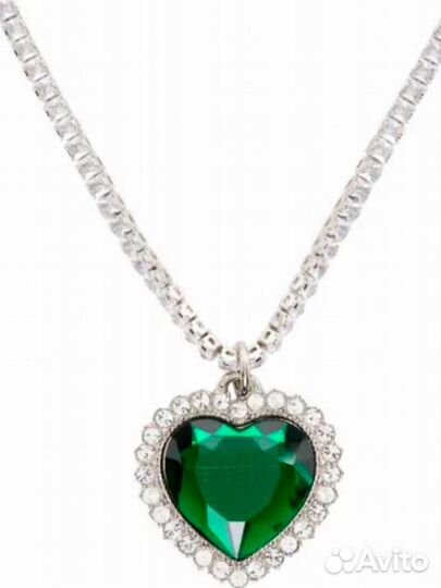 Vetements Crystal Heart Necklace подвеска с колье