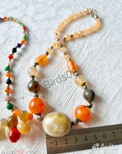 Натуральные камни бусы