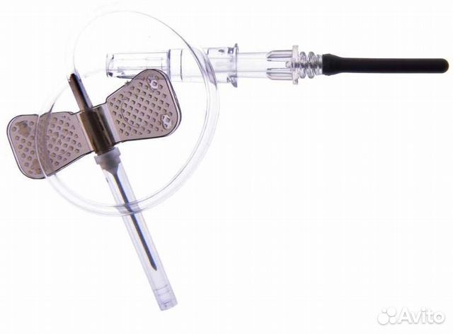 Игла бабочка 22G (0,7*19мм) для вакуумных пробирок