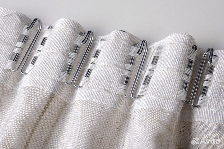 Крючки для штор 4 рожка (гребенка) 20 ш