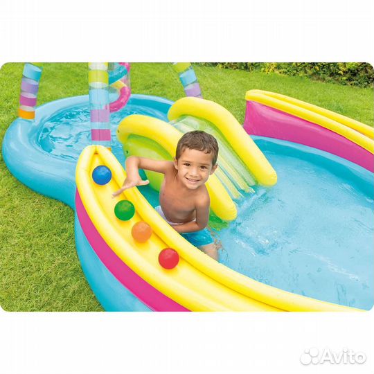Детский водный игровой центр Intex «Радужная ворон