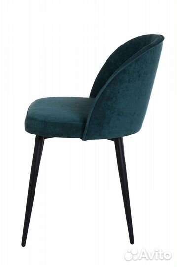 Стул белла черный/тк. Десерт 10 морская волна