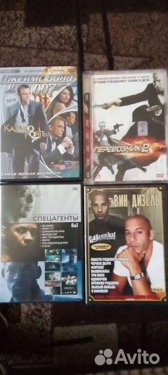 DVD диски с фильмами и др