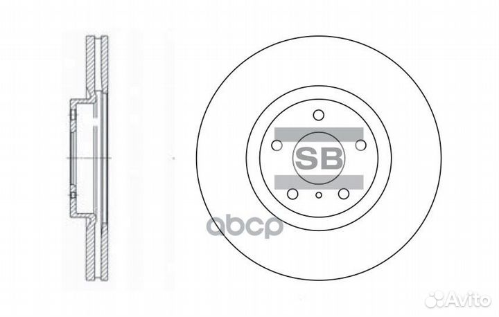 Диск тормозной SD4204 Sangsin brake