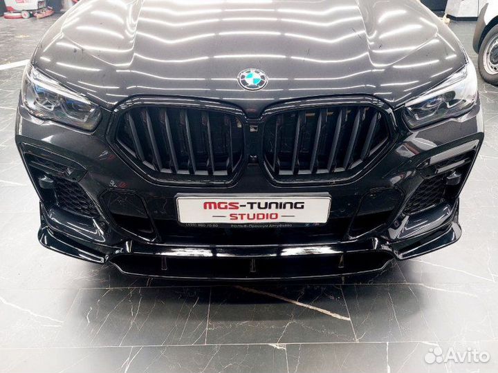 Губа переднего бампера для BMW X6 G06