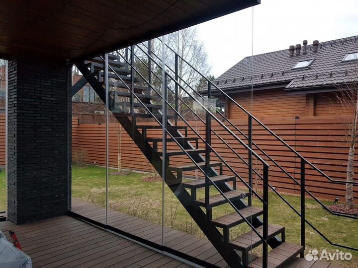 Безрамное остекление веранд под ключ. Расчёт