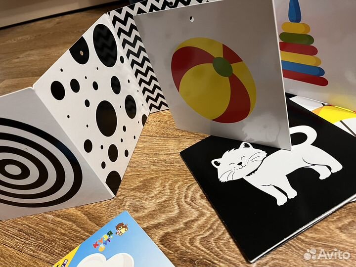 Черно-белые/цветные картинки для малышей/книжка