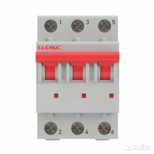 Выключатель автоматический модульный 3п C 10А 6кА MD63 YON MD63-3C10-6