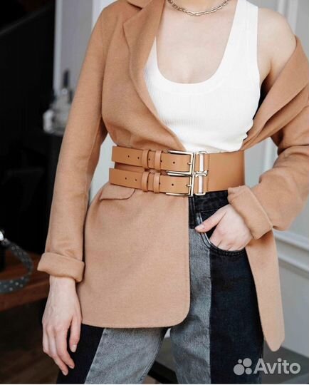 Оригинальный Ремень с двумя пряжками SRB в цвете n