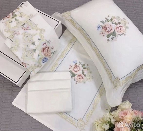 Постельное белье Maison D*OR Премиум Сатин вышивка